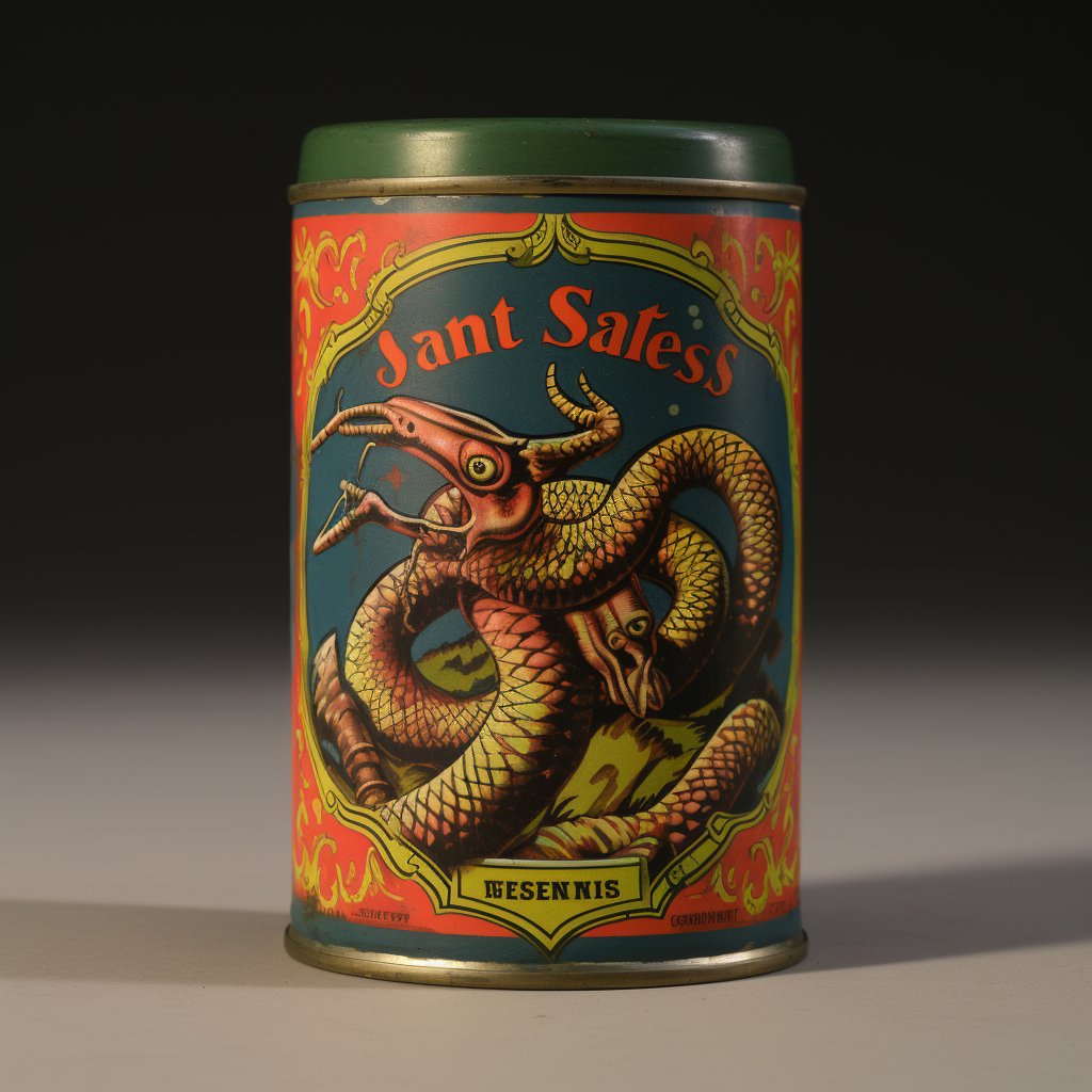 Can of snake nuts