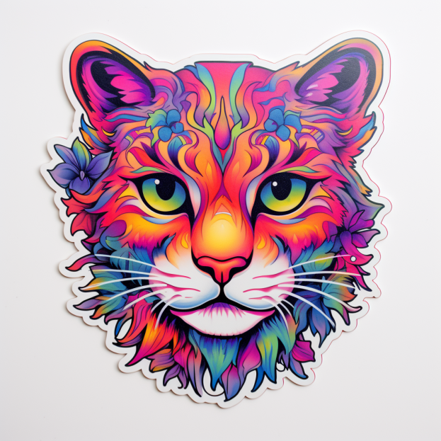 A kitty cat sticker